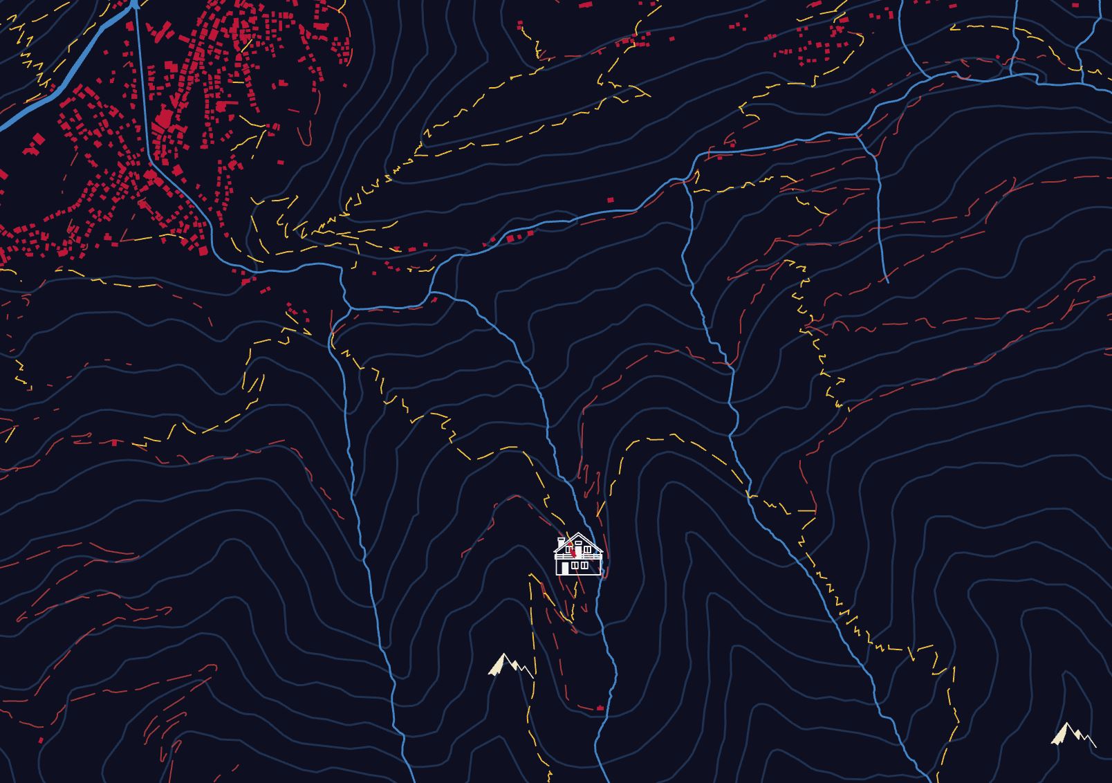 Zoom, Carte de la région du Zillertale, 2020